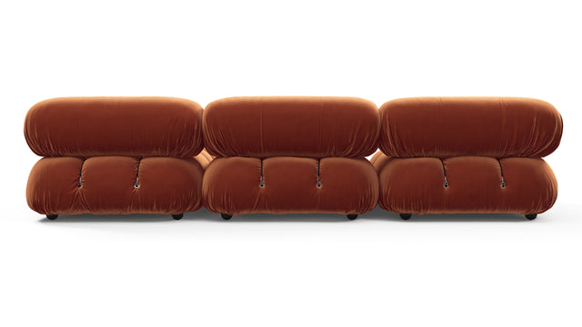 Bellini Sectional - Mario Bellini Sectional, Right Chaise, Spice Velvet