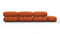 Bellini Sectional - Mario Bellini Sectional, Right Corner, Apricot Velvet