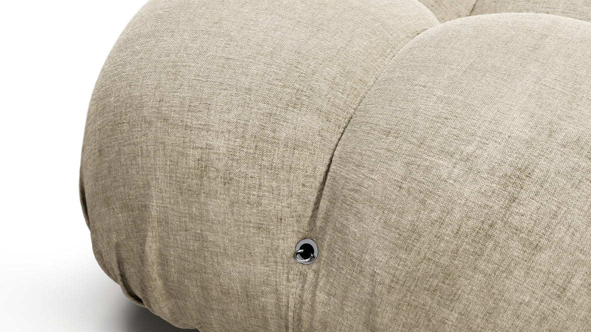 Bellini Sectional - Mario Bellini Sectional, Right Corner, Beige Gray Chenille