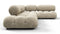 Bellini Sectional - Mario Bellini Sectional, Right Corner, Beige Gray Chenille