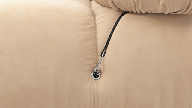 Bellini Sectional - Mario Bellini Sectional, Right Corner, Ecru Velvet
