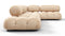 Bellini Sectional - Mario Bellini Sectional, Right Corner, Ecru Velvet