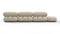 Bellini Sectional - Mario Bellini Sectional, Right Corner, Eggshell Vegan Suede