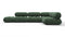 Bellini Sectional - Mario Bellini Sectional, Right Corner, Evergreen Brushed Weave