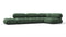 Bellini Sectional - Mario Bellini Sectional, Right Corner, Evergreen Brushed Weave