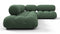 Bellini Sectional - Mario Bellini Sectional, Right Corner, Evergreen Brushed Weave