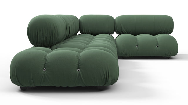 Bellini Sectional - Mario Bellini Sectional, Right Corner, Evergreen Brushed Weave