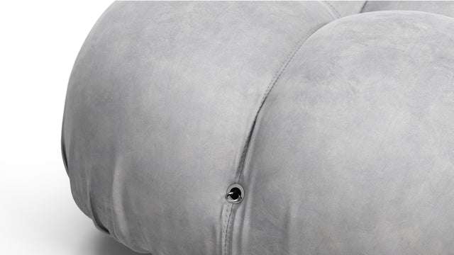Bellini Sectional - Mario Bellini Sectional, Right Corner, Light Gray Velvet