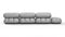 Bellini Sectional - Mario Bellini Sectional, Right Corner, Light Gray Velvet