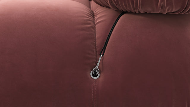 Bellini Sectional - Mario Bellini Sectional, Right Corner, Maroon Velvet