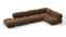 Bellini Sectional - Mario Bellini Sectional, Right Corner, Mocha Velvet