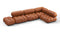 Bellini Sectional - Mario Bellini Sectional, Right Corner, Tan Premium Leather