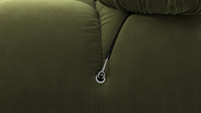Bellini Sectional - Mario Bellini Sectional, Right Corner, Thyme Luxe Velvet