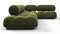 Bellini Sectional - Mario Bellini Sectional, Right Corner, Thyme Luxe Velvet