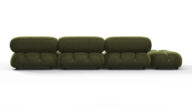 Bellini Sectional - Mario Bellini Sectional, Right Corner, Thyme Luxe Velvet