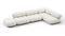 Bellini Sectional - Mario Bellini Sectional, Right Corner, White Boucle