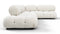 Bellini Sectional - Mario Bellini Sectional, Right Corner, White Boucle