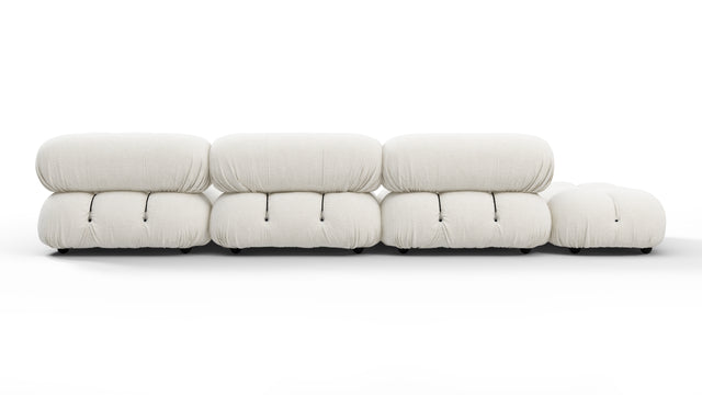 Bellini Sectional - Mario Bellini Sectional, Right Corner, White Boucle