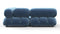 Bellini Sectional - Mario Bellini Sectional, Small Left Corner, Aegean Blue Velvet