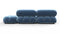 Bellini Sectional - Mario Bellini Sectional, Small Left Corner, Aegean Blue Velvet