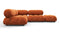 Bellini Sectional - Mario Bellini Sectional, Small Left Corner, Apricot Velvet