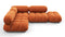 Bellini Sectional - Mario Bellini Sectional, Small Left Corner, Apricot Velvet