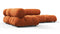 Bellini Sectional - Mario Bellini Sectional, Small Left Corner, Apricot Velvet