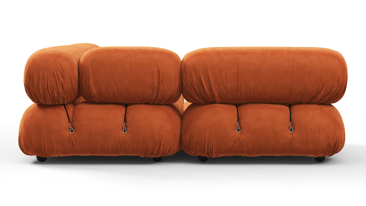 Bellini Sectional - Mario Bellini Sectional, Small Left Corner, Apricot Velvet