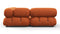 Bellini Sectional - Mario Bellini Sectional, Small Left Corner, Apricot Velvet