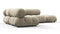 Bellini Sectional - Mario Bellini Sectional, Small Left Corner, Beige Gray Chenille