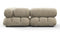 Bellini Sectional - Mario Bellini Sectional, Small Left Corner, Beige Gray Chenille