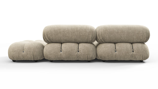 Bellini Sectional - Mario Bellini Sectional, Small Left Corner, Beige Gray Chenille