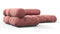 Bellini Sectional - Mario Bellini Sectional, Small Left Corner, Blush Pink Velvet