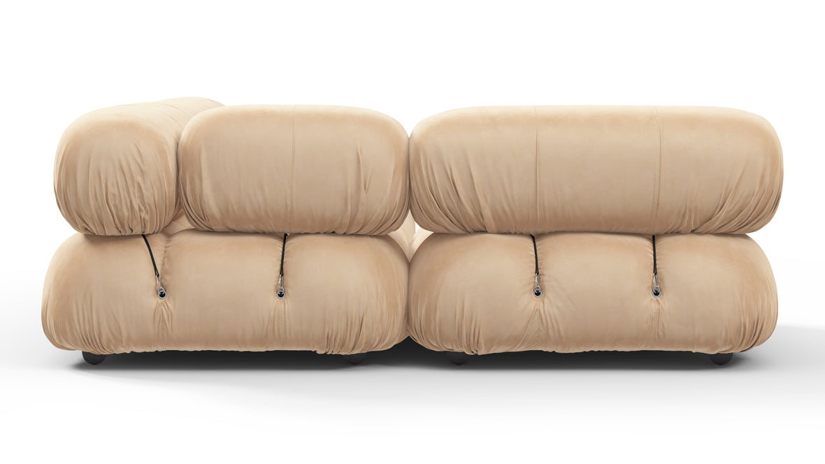 Bellini Sectional - Mario Bellini Sectional, Small Left Corner, Ecru Velvet