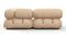 Bellini Sectional - Mario Bellini Sectional, Small Left Corner, Ecru Velvet