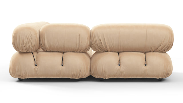 Bellini Sectional - Mario Bellini Sectional, Small Left Corner, Ecru Velvet