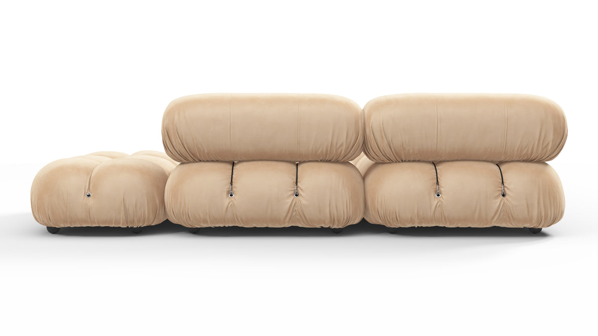 Bellini Sectional - Mario Bellini Sectional, Small Left Corner, Ecru Velvet