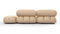 Bellini Sectional - Mario Bellini Sectional, Small Left Corner, Ecru Velvet