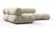 Bellini Sectional - Mario Bellini Sectional, Small Left Corner, Eggshell Vegan Suede