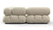 Bellini Sectional - Mario Bellini Sectional, Small Left Corner, Eggshell Vegan Suede