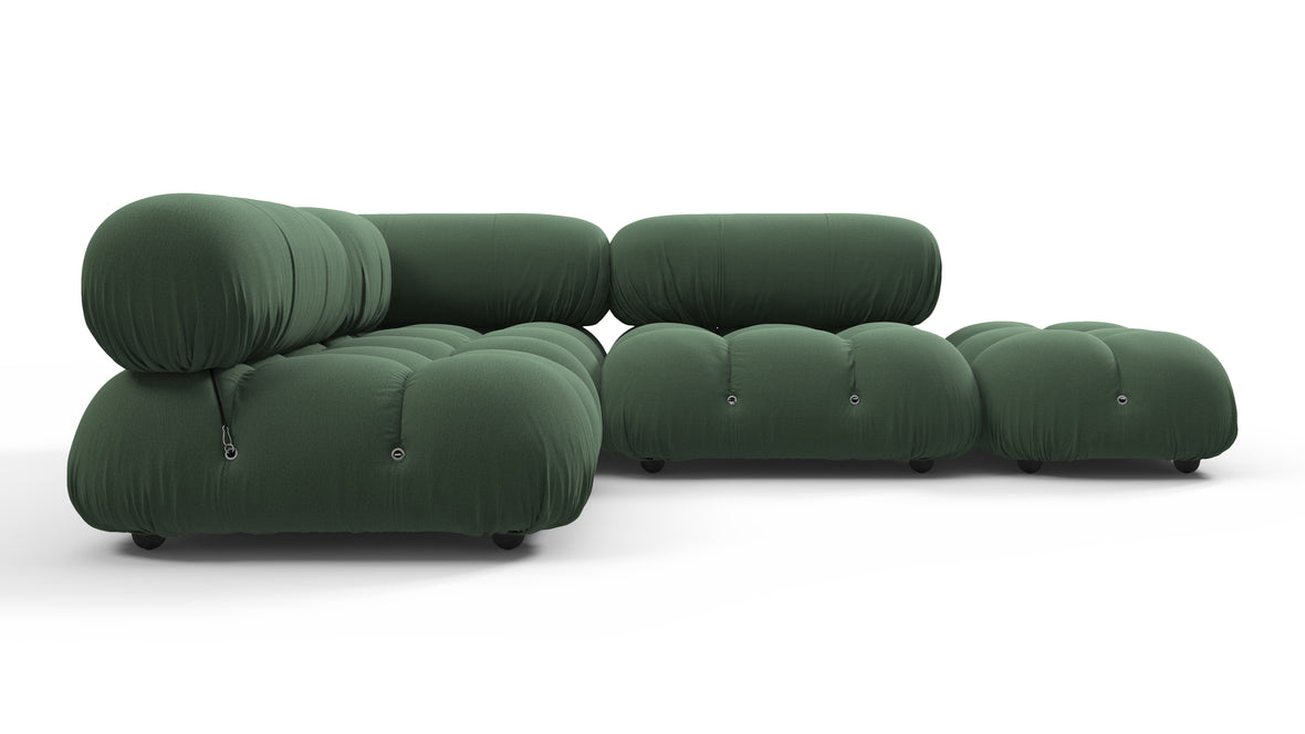 Bellini Sectional - Mario Bellini Sectional, Small Left Corner, Evergreen Brushed Weave
