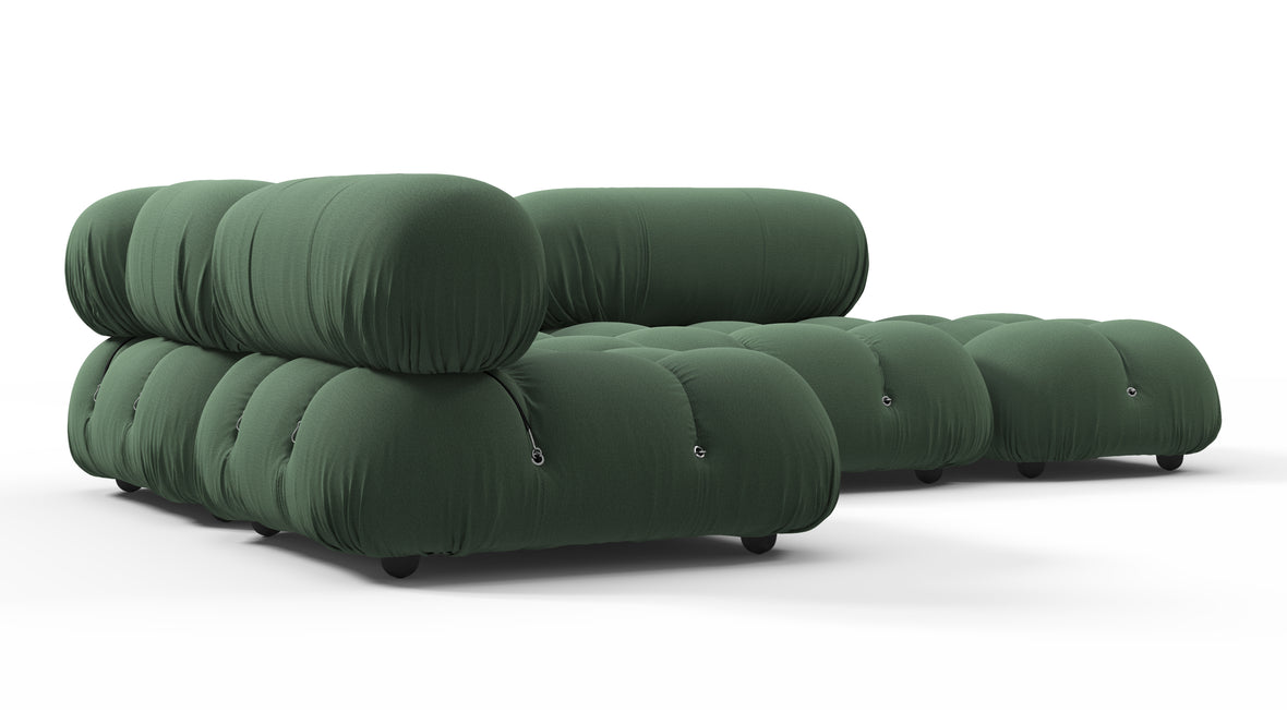 Bellini Sectional - Mario Bellini Sectional, Small Left Corner, Evergreen Brushed Weave