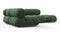 Bellini Sectional - Mario Bellini Sectional, Small Left Corner, Evergreen Brushed Weave