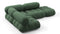 Bellini Sectional - Mario Bellini Sectional, Small Left Corner, Evergreen Brushed Weave