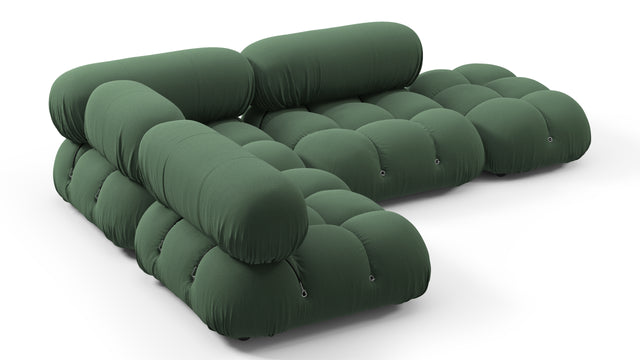 Bellini Sectional - Mario Bellini Sectional, Small Left Corner, Evergreen Brushed Weave