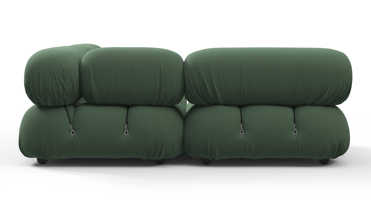 Bellini Sectional - Mario Bellini Sectional, Small Left Corner, Evergreen Brushed Weave