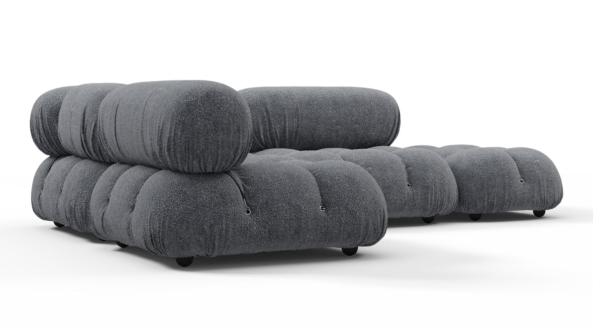 Bellini Sectional - Mario Bellini Sectional, Small Left Corner, Gray Boucle