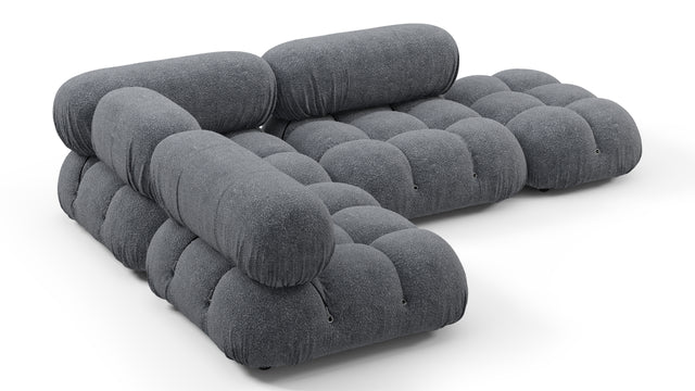 Bellini Sectional - Mario Bellini Sectional, Small Left Corner, Gray Boucle