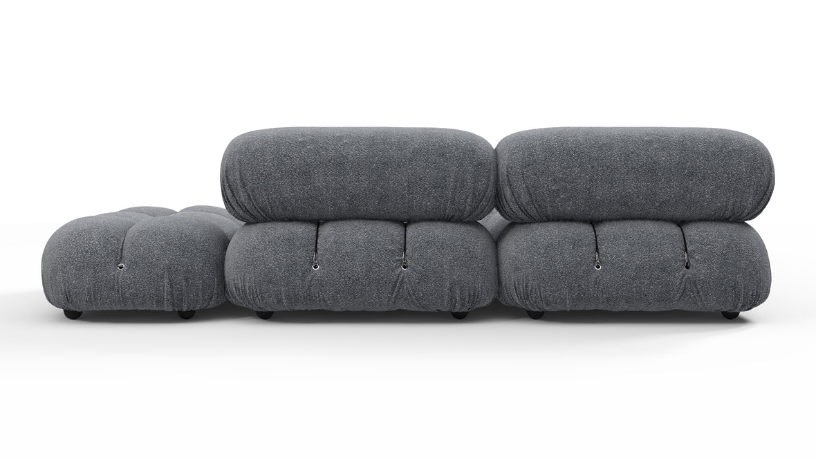 Bellini Sectional - Mario Bellini Sectional, Small Left Corner, Gray Boucle