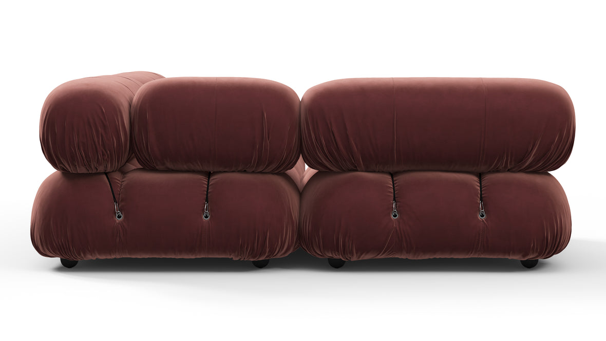 Bellini Sectional - Mario Bellini Sectional, Small Left Corner, Maroon Velvet